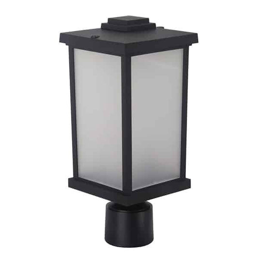 NEW - Black Post Fixture With Clear Diffuser #1179